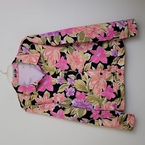 Mark Singer Softwear Floral Lightweight Jacket Made in USA L
